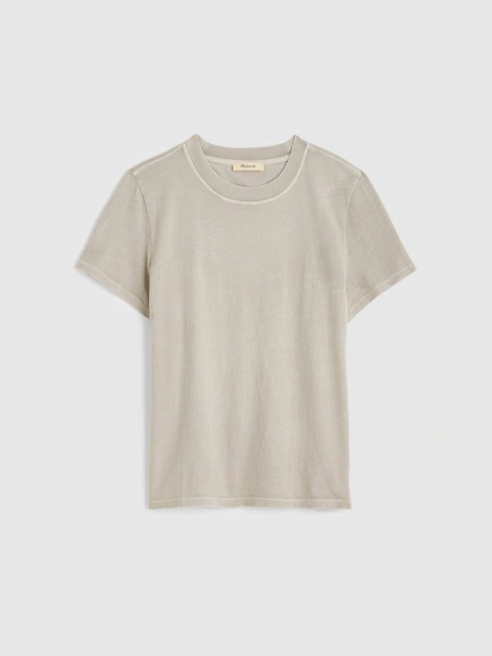 Madewell The Relaxed Tee in Vintage Jersey • size small •NWT •NZ332 • light gray